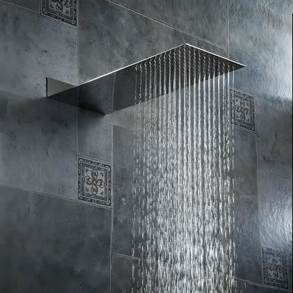 Fitzgerald - Wall Mounted Modern Thermostatic Shower Set