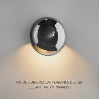 Attilia - Modern Circular Coloured Glass Dome Wall Light