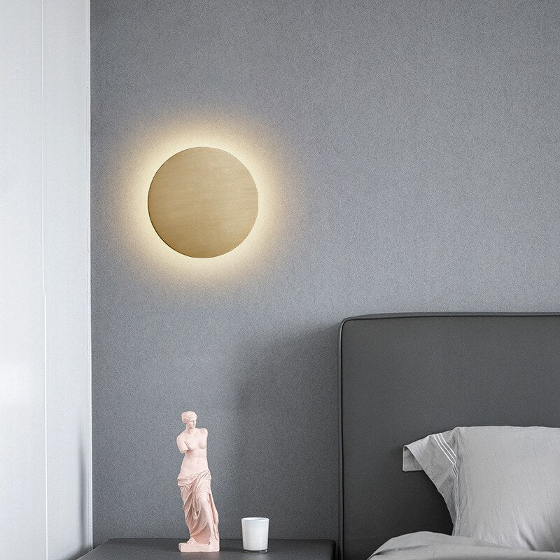 SHUMAN - Round Moon Style Minimalist Wall Light