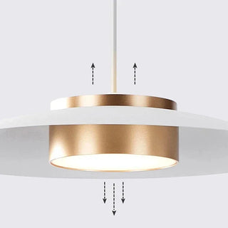 Duane - Modern Hanging Disc Gold Body Ceiling Pendant Light