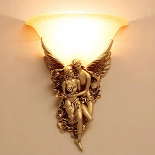 Citlalli - Vintage Gold Angel Couple European Style Wall Light