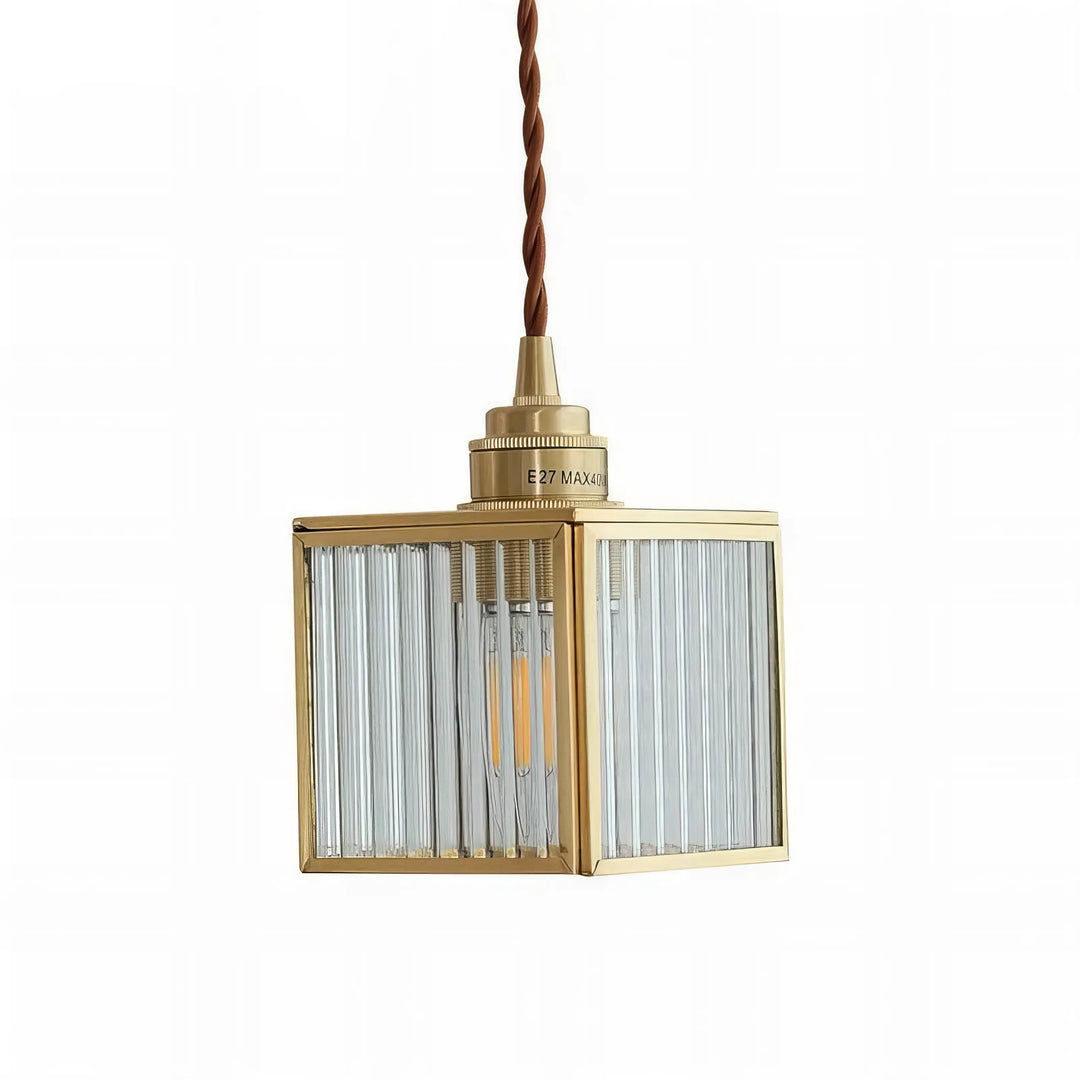 Ulrica - Vintage Modern Gold Glass Pendant Ceiling Light