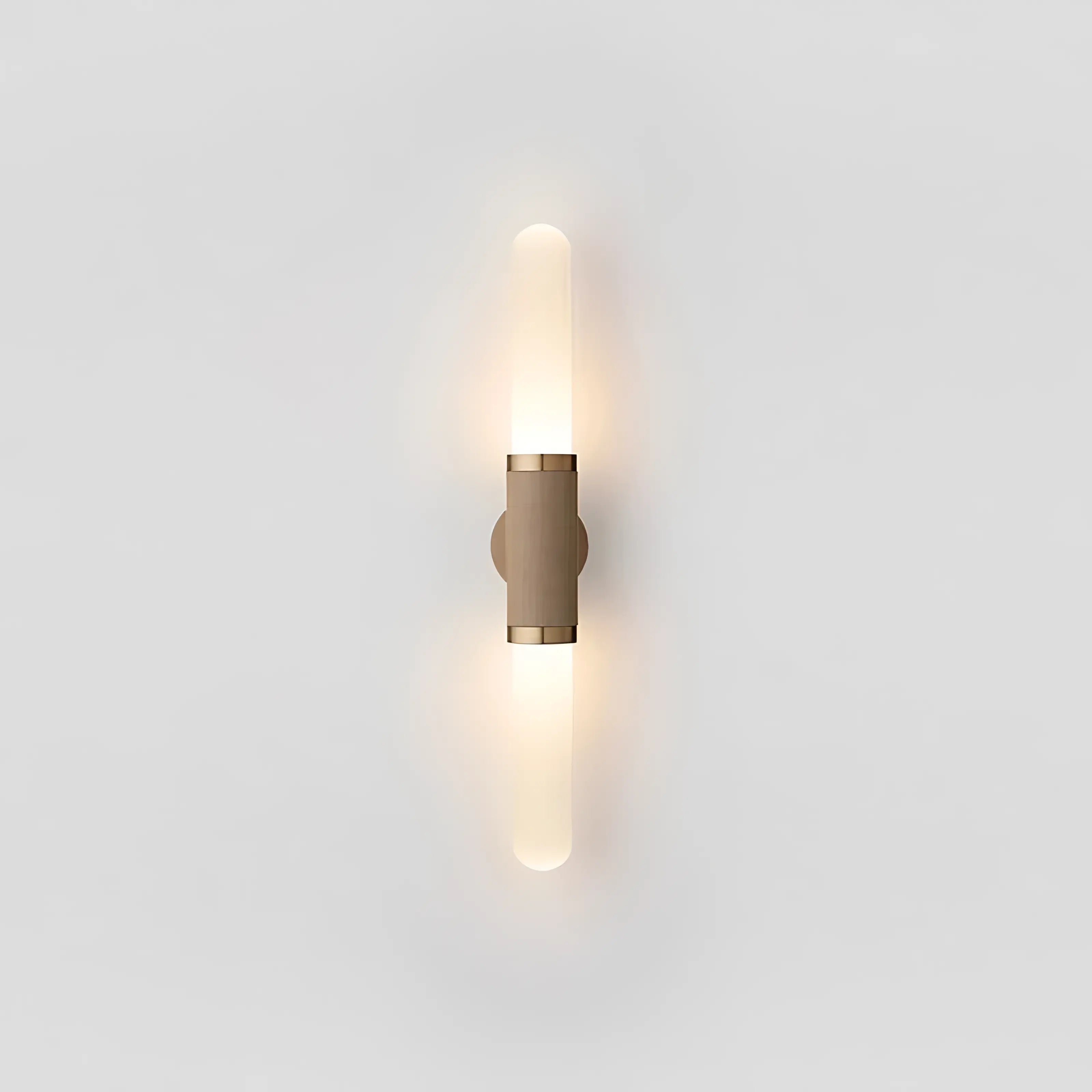 Shira - Modern Gold Tube Milk Glass Wall Light