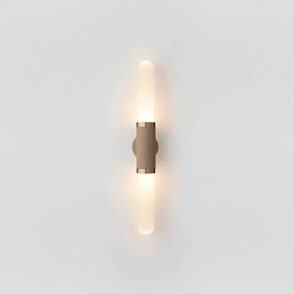 Shira - Modern Gold Tube Milk Glass Wall Light