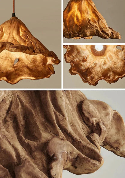 Emers - Vintage Resin Leaf Pendant Ceiling Light