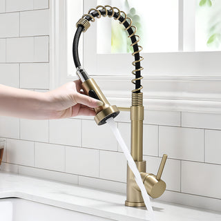 Onyx - Pull Down Swivel Spout Kitchen Tap Hot/Cold Water