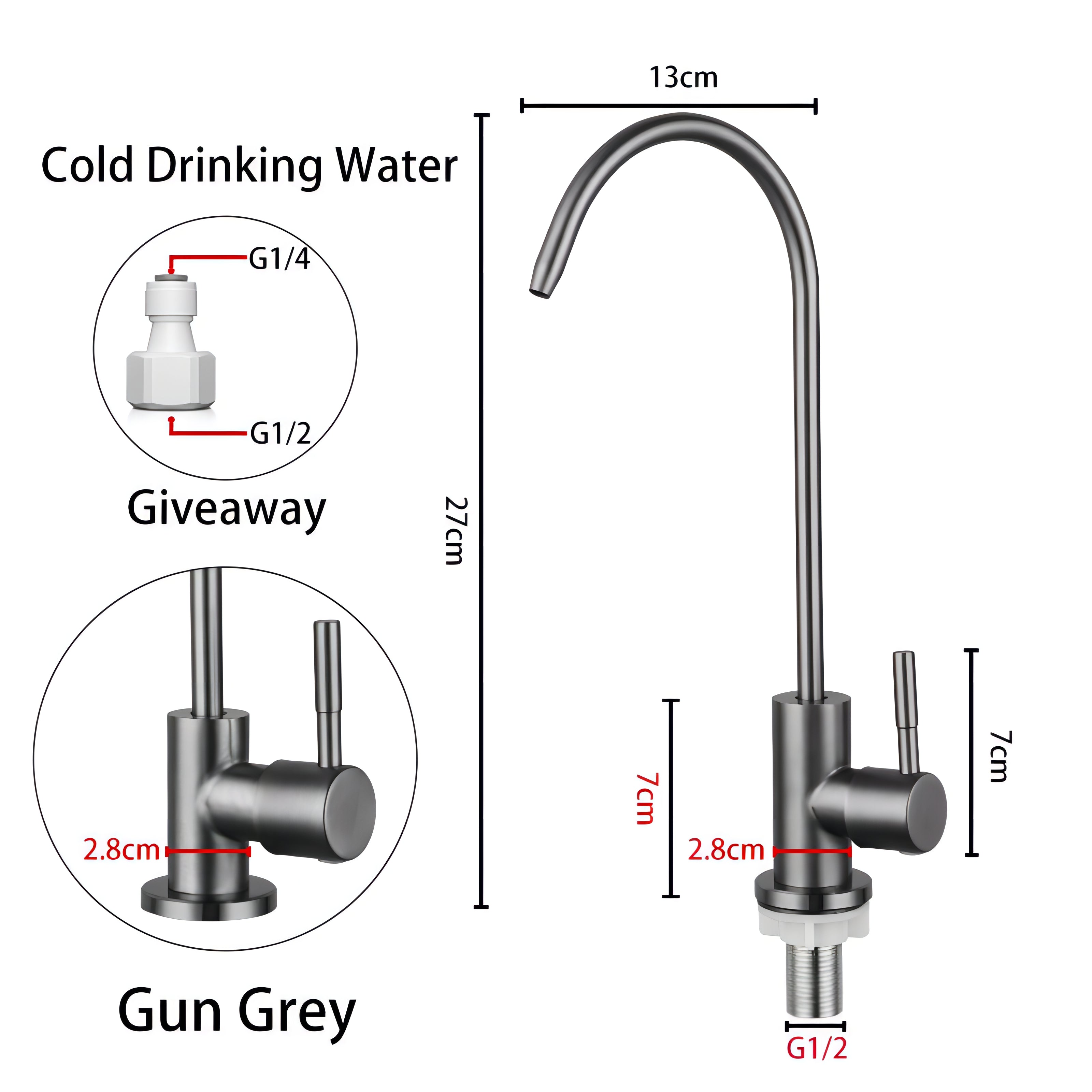 Hank - Stainless Steel Direct Cold Water Drinking Tap