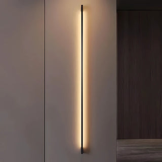 Dario - Modern Minimalist Long Thin Bar Black Wall Light