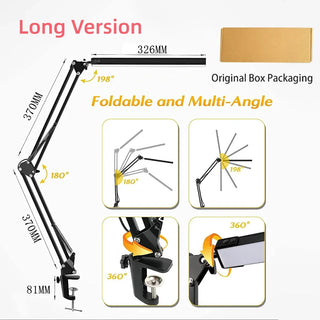 Hathaway - Task LED Adjustable Swing Arm Desk Light with Clamp