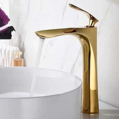 Wylie - Modern Brass Single Lever Deck Mounted Basin Mixer Tap
