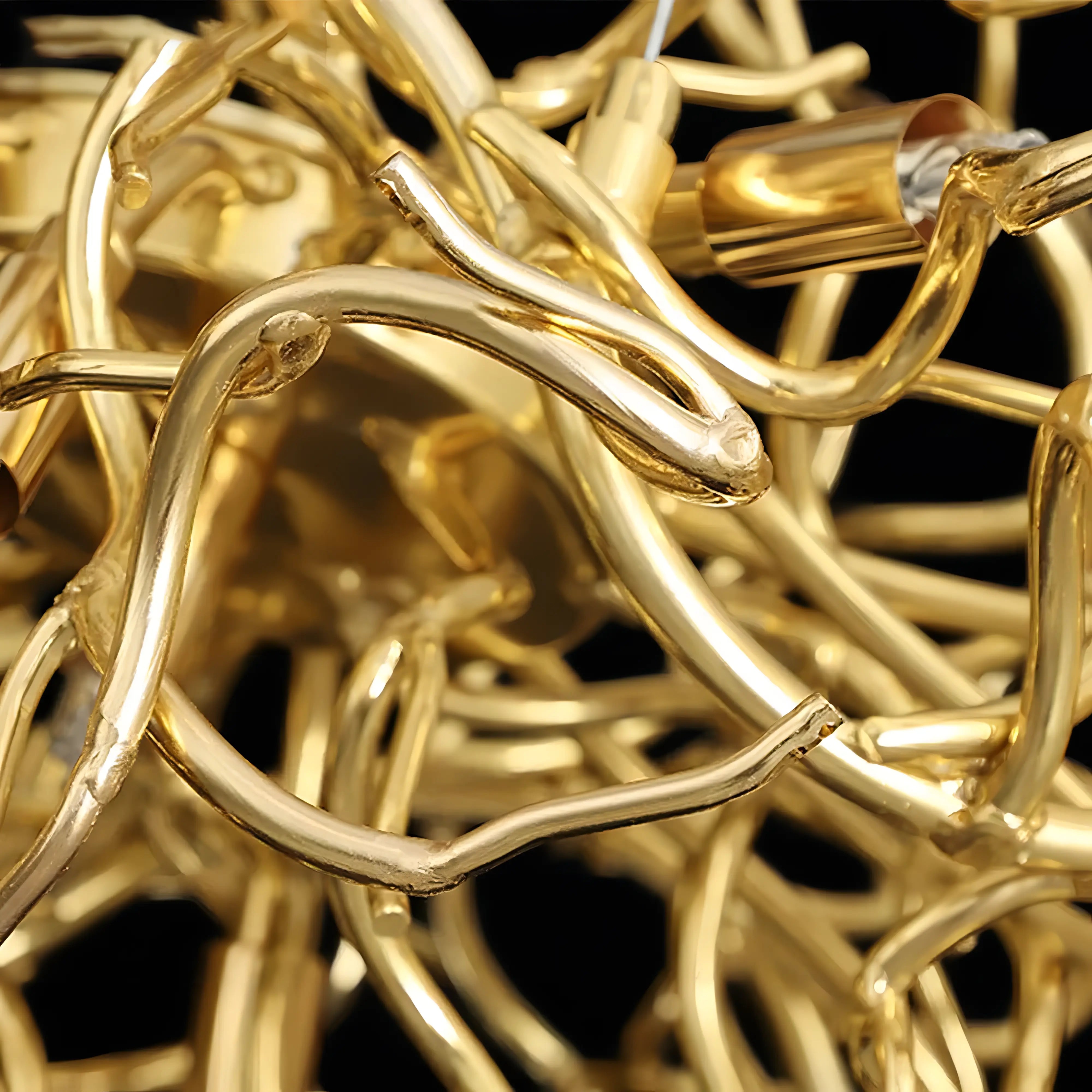 Evelyn - Modern Gold Branch Hanging Chandelier