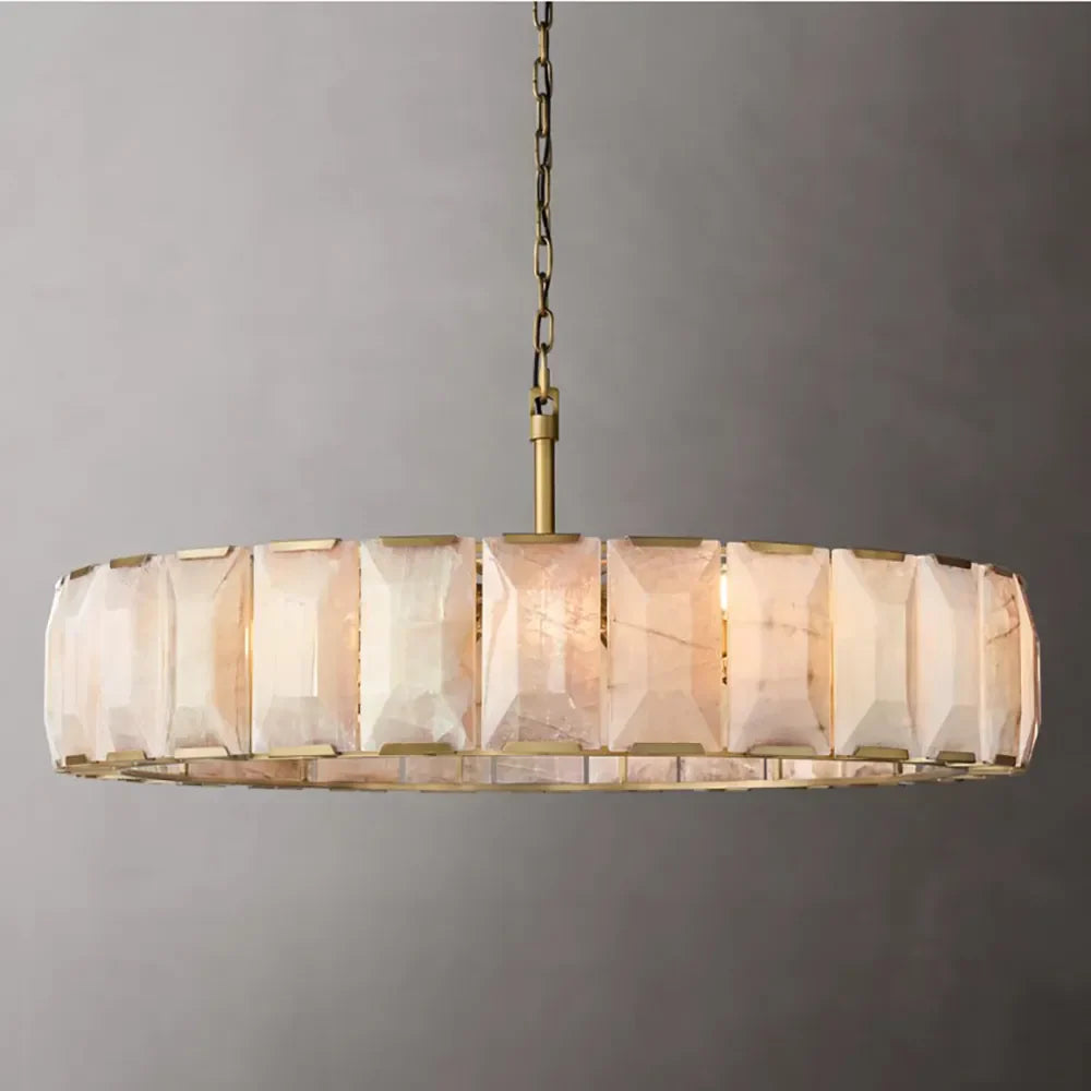 Naitis - Retro Vintage Marble Shade Ceiling Light Chandelier