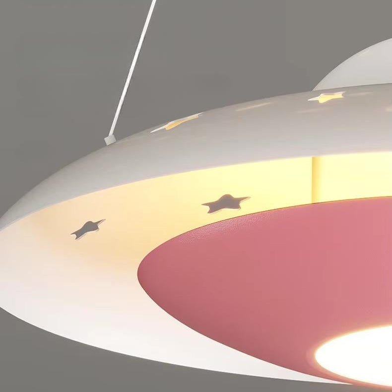 Jaleel - Children's Room Astronaut UFO Hanging Ceiling Light