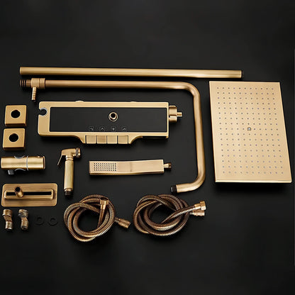 Mahoney - Antique Thermostatic Digital Display Waterfall Shower Set