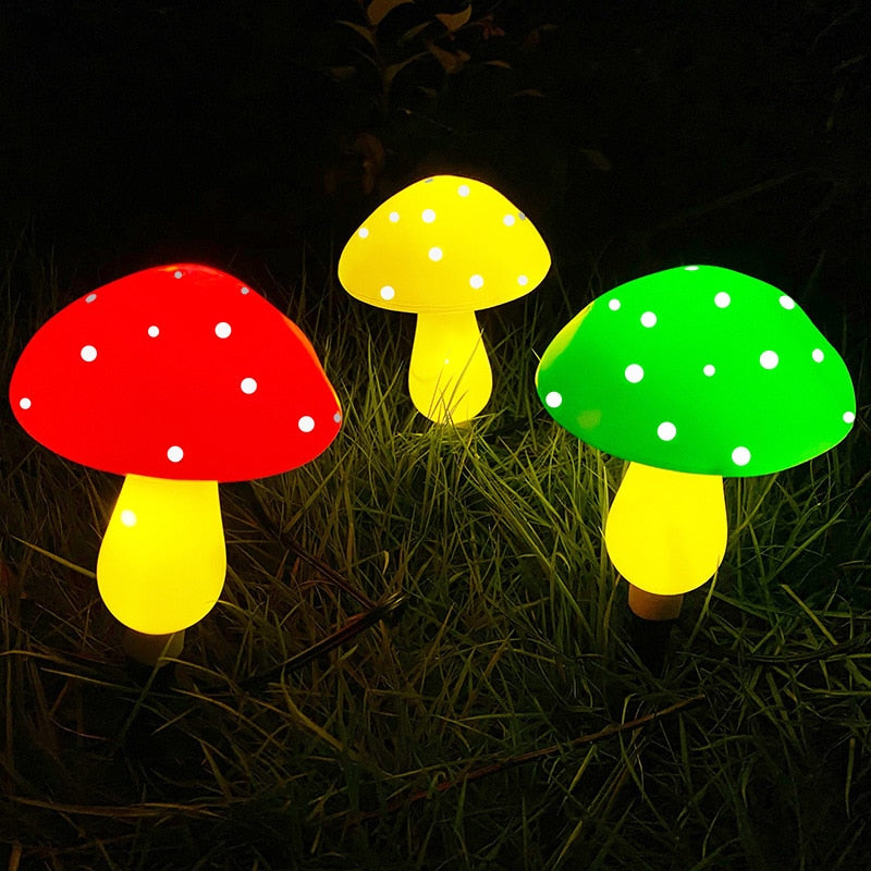 Eara - Solar Mushroom Multicolour Garden Light