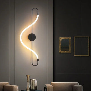 Alois - Modern Long Hose LED Curved Bar Wall Light