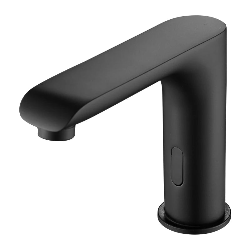 Luz - Modern Angled Spout Matte Black Touch-less Tap