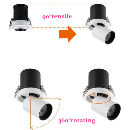Moise - LED Recessed Rotating Ceiling Downlight