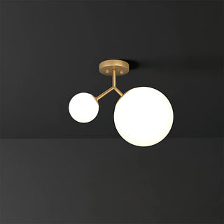 Aurea - Modern Double White Circle Pendant Hanging Ceiling Light