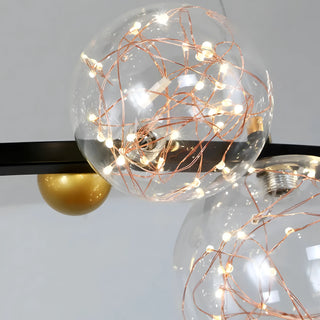 Beatriz - Modern Multi Head Ball Hanging Line Chandelier