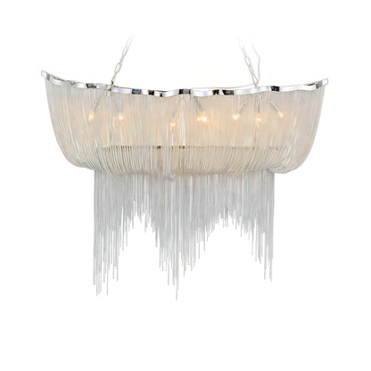 Kannon - Semi Flush Chain Tassel Hanging Ceiling Light Chandelier