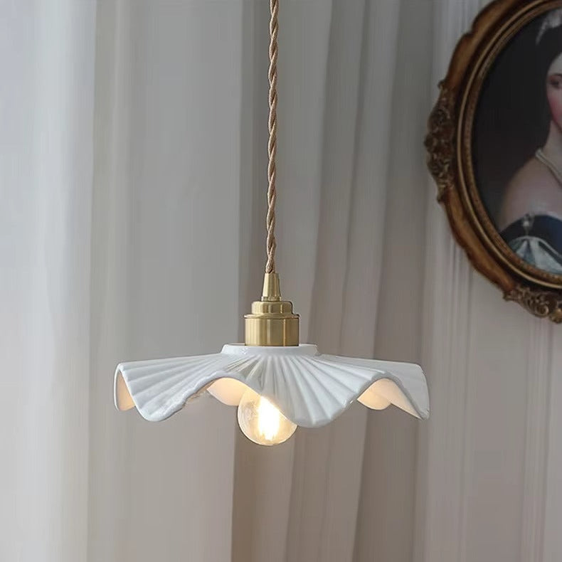 Fumi - Vintage Ceramic Hanging Pendant Ceiling Light
