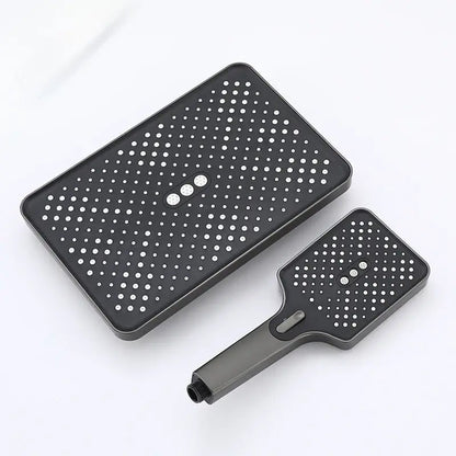 Desantis - Modern LED Rainfall Shower System with Temperature Display and Four Functions