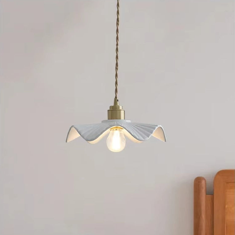 Fumi - Vintage Ceramic Hanging Pendant Ceiling Light