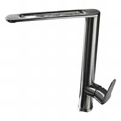 Keshaun - Rotatable Single Handle Stainless Steel Kitchen Tap