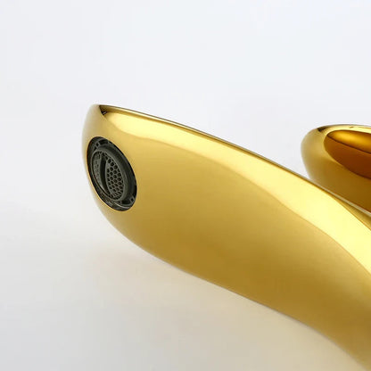 Wylie - Modern Brass Single Lever Deck Mounted Basin Mixer Tap