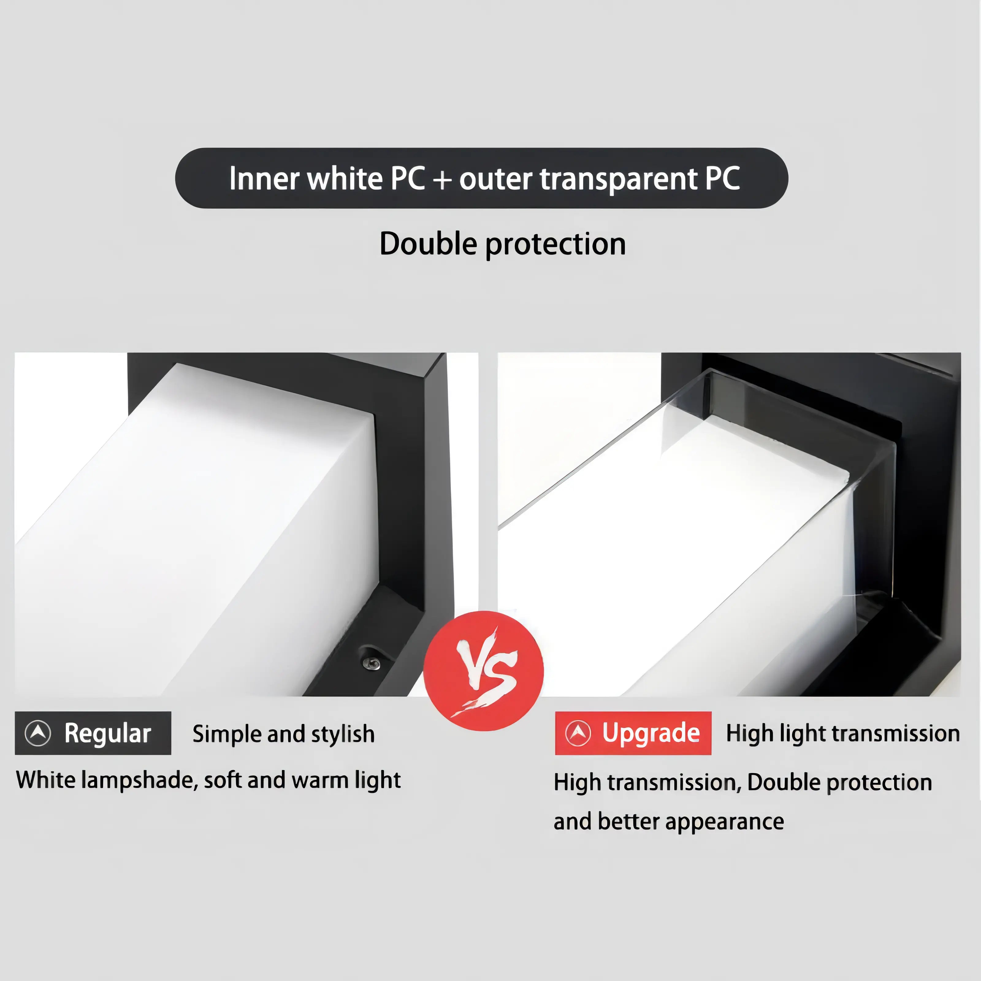 Ngo - Smart LED Outdoor Rectangle Wall Light