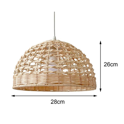 Jarett - Rattan Hanging Dome Pendant Ceiling Light