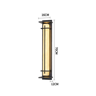 Nikolai - Black Caged Outdoor Bar Wall Light IP65 Waterproof