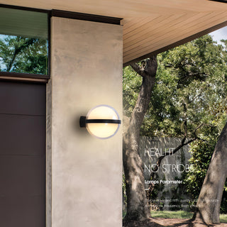 Caspian - Modern 10W Round LED Outdoor Wall Light