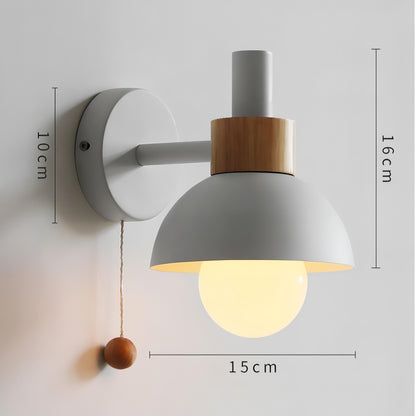 Zakai - Nordic Round Hanging Switch Sconce Wall Light
