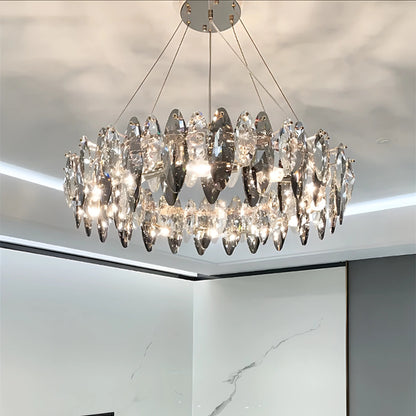 Annelie - Smoked Transparent Crystal Ceiling Chandelier