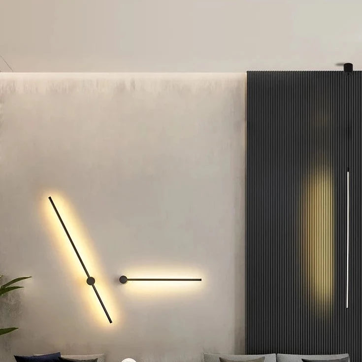 Ensley - Modern LED Hanging Black Bar Ceiling Light