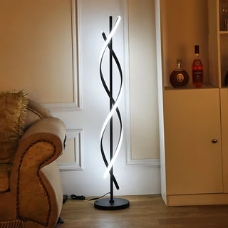 Liam - Modern LED Twisted Floor Lamp