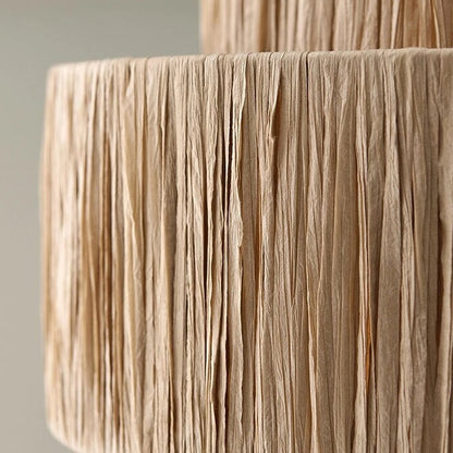 AWITI - Handmade Woven Round Tiered Ceiling Light