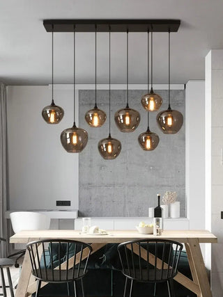 Filomena - Multi Head Modern Smoked Shade Pendant Chandelier Ceiling Light