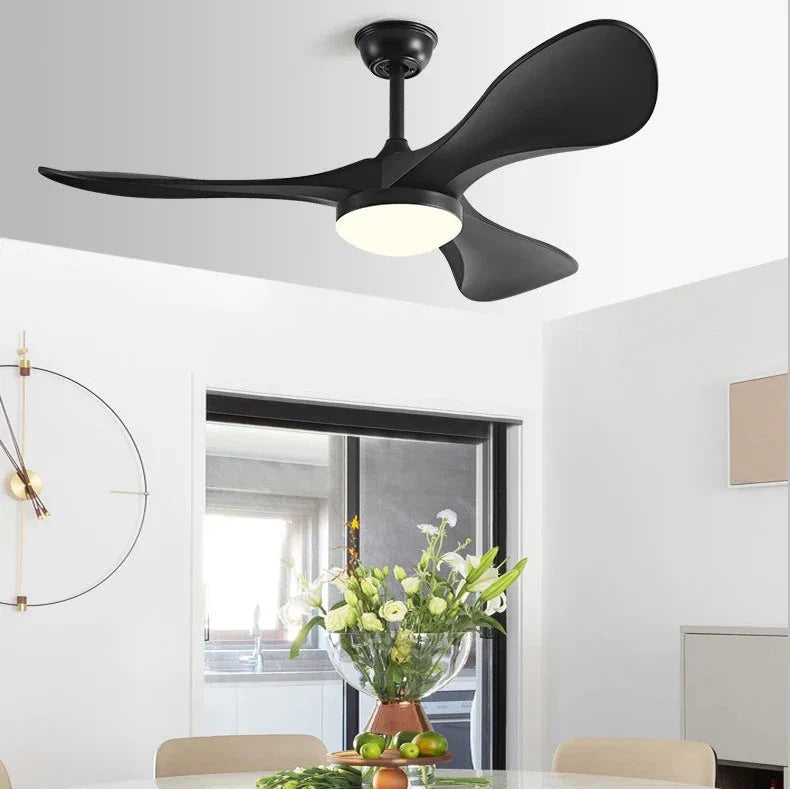 Amirah - 42/52/60Inch 3 Blade Wood Style Ceiling Fan with LED Light