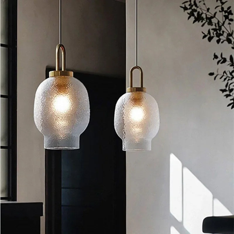 Alicia - Modern Patterned Glass Hanging Ceiling Light