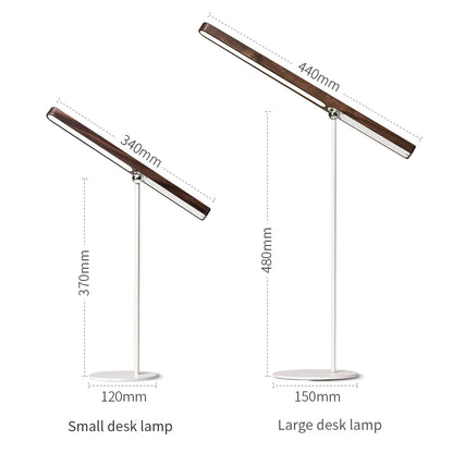 Pierson - Wood LED Dimmable Touch Table Light Rechargeable 360 Degree Rotation Magnetic Desk Light