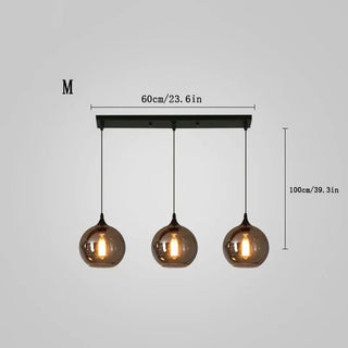 Filomena - Multi Head Modern Smoked Shade Pendant Chandelier Ceiling Light