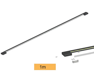 Dario - Modern Minimalist Long Thin Bar Black Wall Light