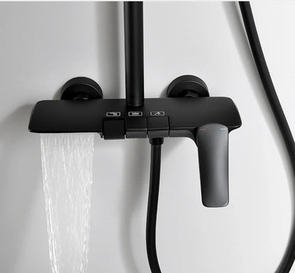 Rebeca - Modern 3-Way Rainfall Shower Set with Hand Shower