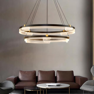 Serena - Modern Hanging Round LED Ceiling Chandelier