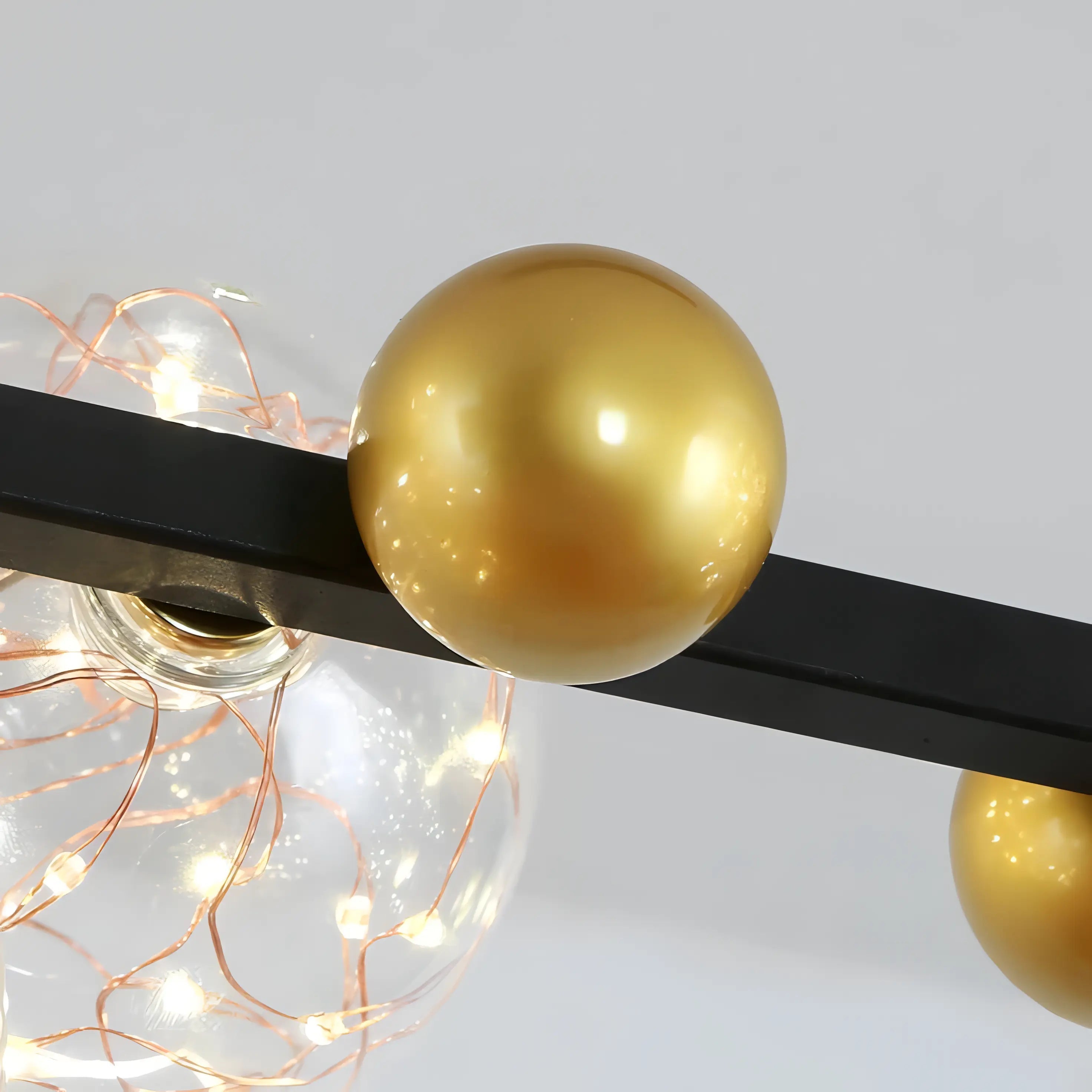 Beatriz - Modern Multi Head Ball Hanging Line Chandelier