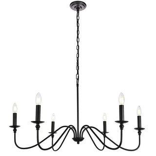 Lorena - Vintage Candle Style Industrial Chandelier