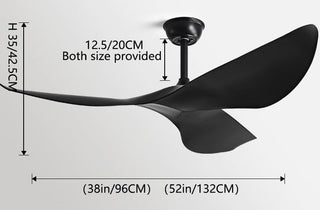 Reina - Modern Remote Control Ceiling Fan